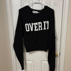 Black 'Over It' Sweater
